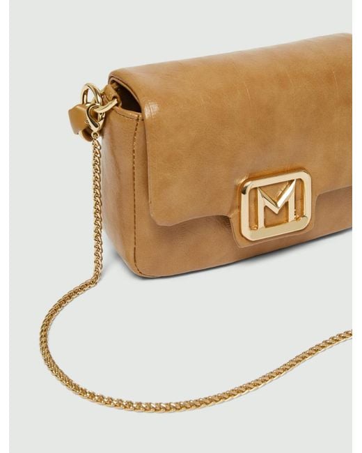 Marella Brown Small Reptile-Print Le Muse Bag