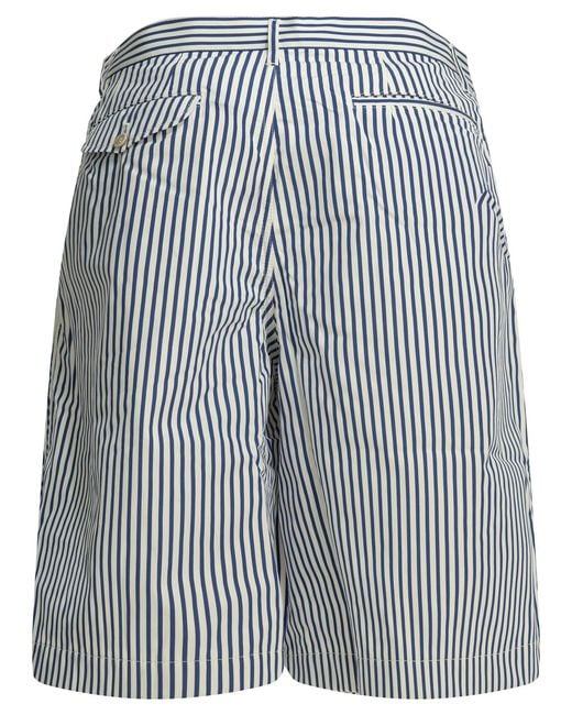 Comme des Garçons Blue Comme Des Garçons Shirt Striped Bermuda Shorts for men
