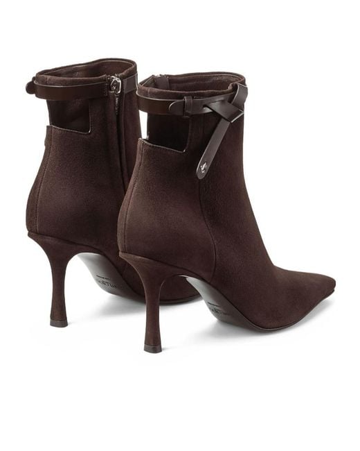 Jimmy Choo Brown Camie 85 Ankle Boots