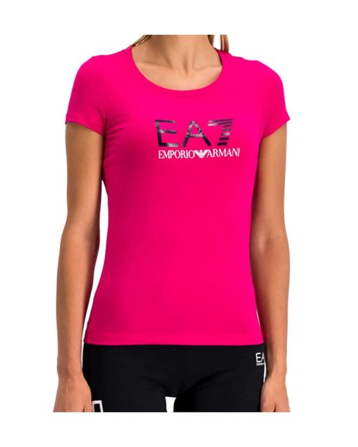 Emporio Armani Pink Short-Sleeved T-Shirt