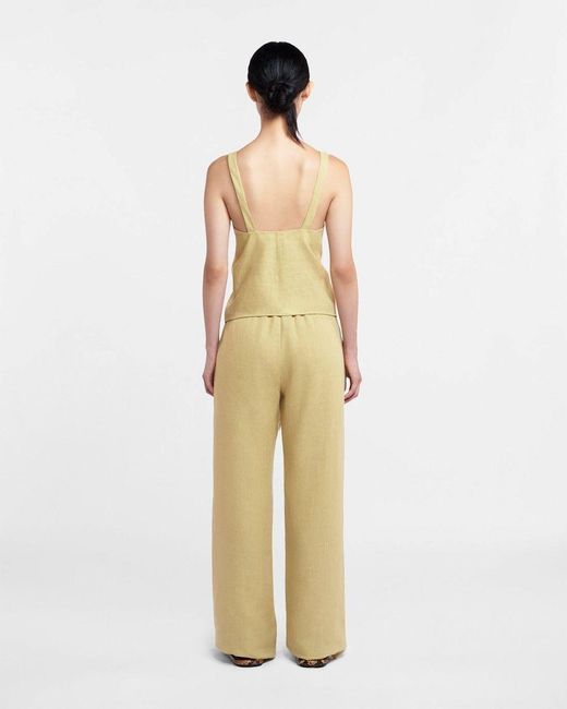 Nanushka Multicolor Linen Drawstring Top