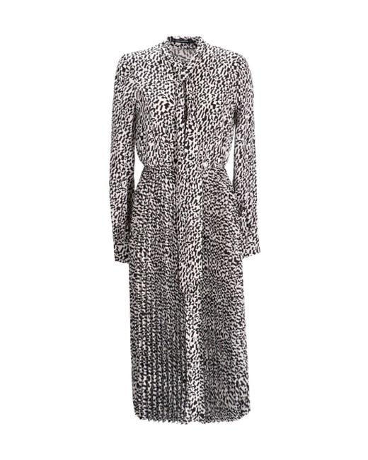 Karl Lagerfeld Gray Long Sleeve Dress