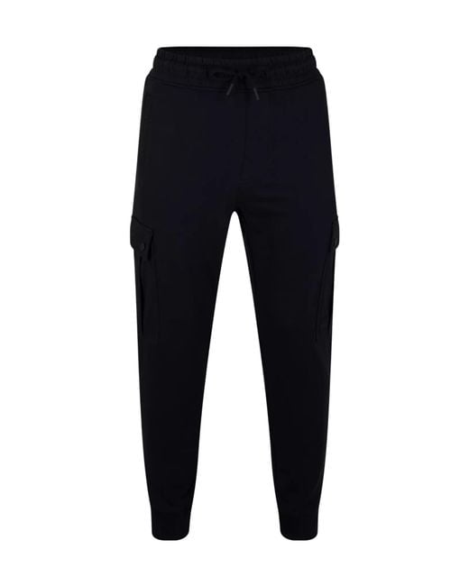 Boss Blue Seteam Jog Closed Hem Fleece Jogging Bottoms for men