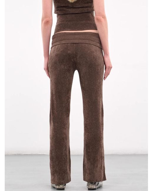 AYA MUSE Brown Knitte Trousers