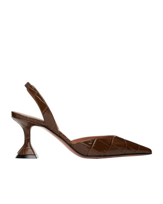AMINA MUADDI Brown Holli Sling 70 Pointed-Toe High-Heeled Sandals