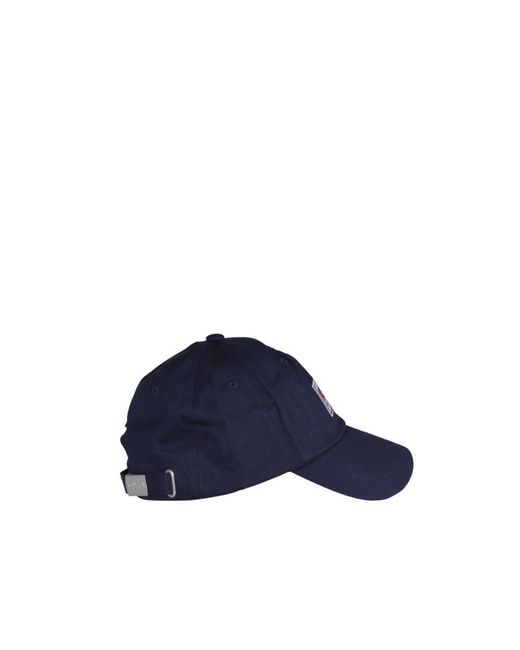 KENZO Blue Logo Patch Baseball Cap for men