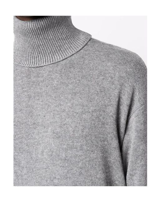 Off-White c/o Virgil Abloh Gray Fine Knit Turtleneck Jumper for men