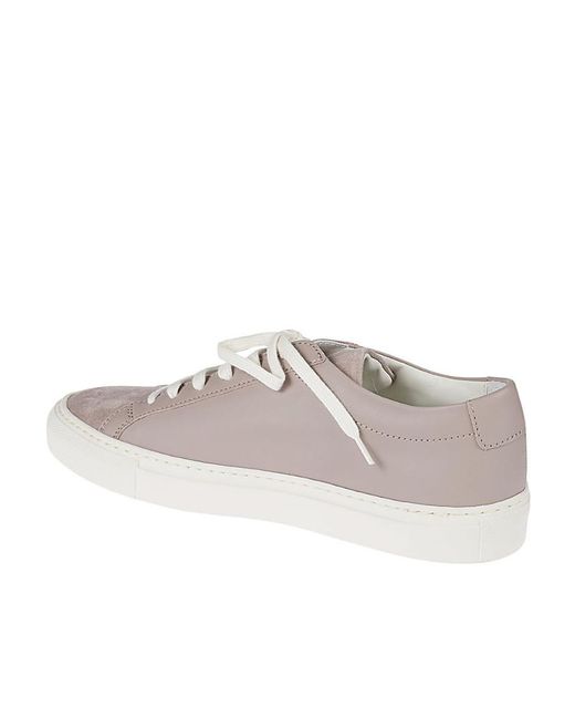 Common Projects Gray Round-Headed Low-Top Casual Shoes