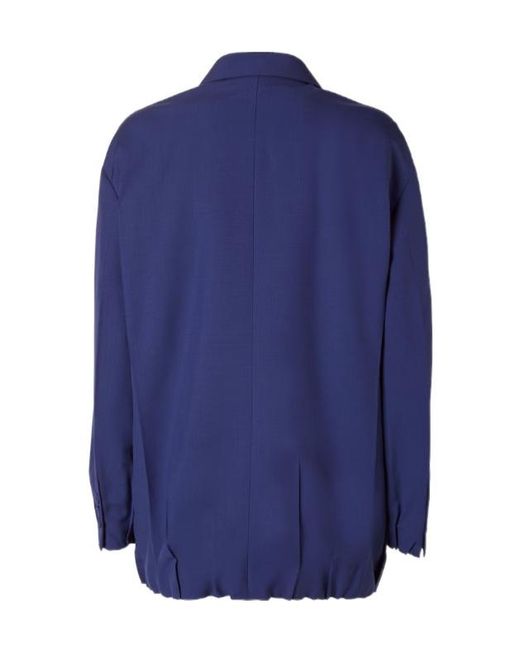 Fendi Blue Single-Breated Blazer