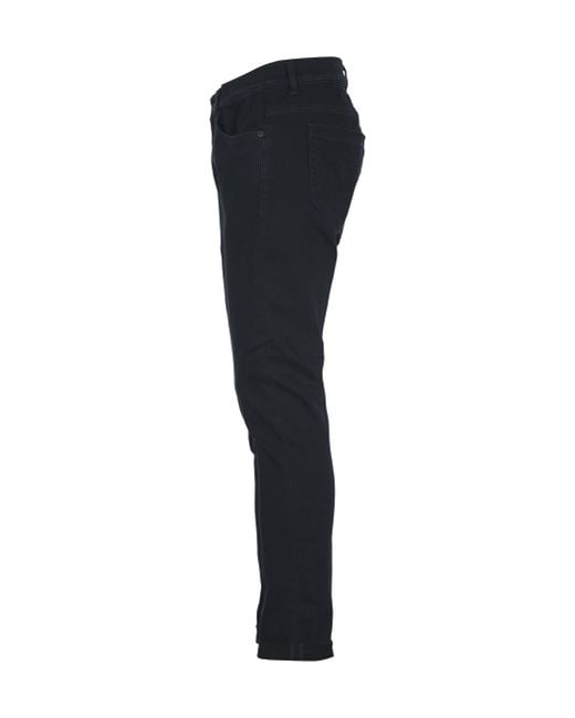 Dondup Black Belt-Loop Jeans for men