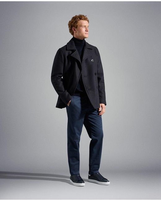 Paul & Shark Blue Organic Cotton Trousers for men