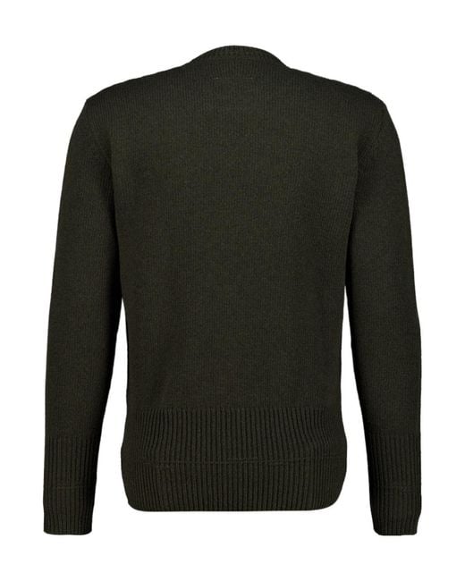 MM6 by Maison Margiela Green Wool Crew-Neck Sweater for men