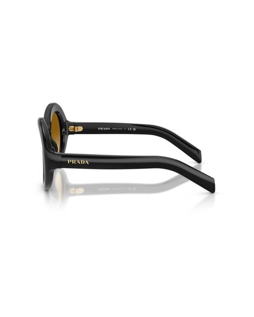 Prada Multicolor Eyewear Oversized Round Frame Sunglasses