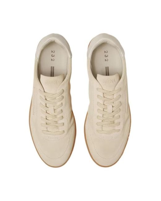 Zegna Brown 232 Low-Top Sneakers for men