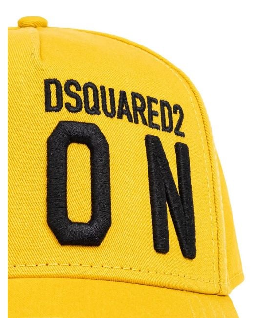 DSquared² Yellow Baseball Cap for men