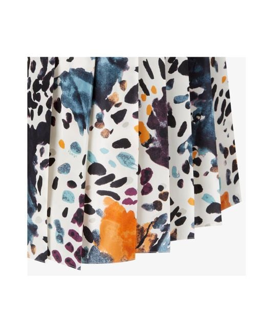 Fendi Multicolor Falena Printed Midi Skirt