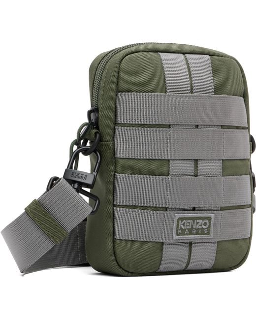 KENZO Gray Explorer' Sling Bag for men