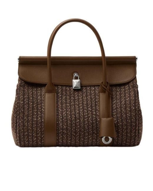Loro Piana Brown Loom Bag L25