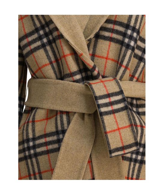 Burberry Natural Belted Reversible Coat