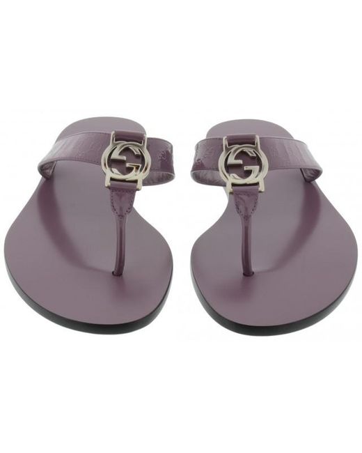 Gucci Gray Cool Toe Drag With Logo Clip