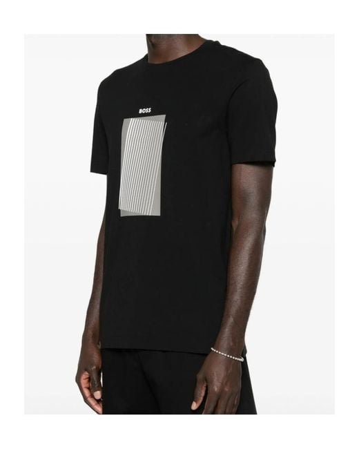 Boss Black Graphic Print T-Shirt for men