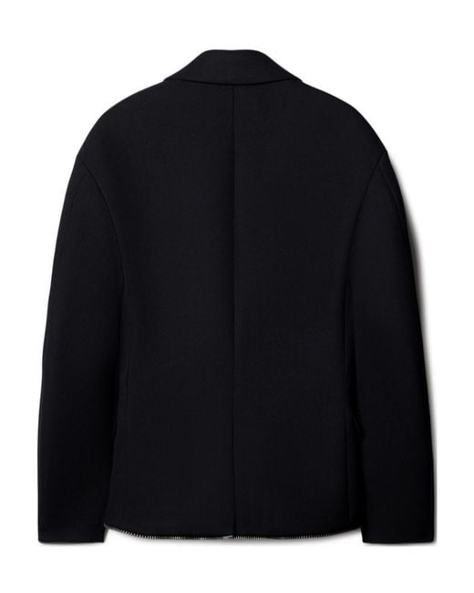 Off-White c/o Virgil Abloh Blue Zip-Trim Long-Sleeved Blazer for men