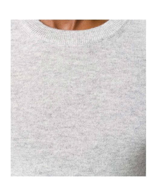 Brunello Cucinelli Gray Crewneck Knitted Jumper for men
