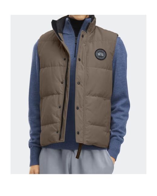 Canada Goose Brown Garson Vest for men