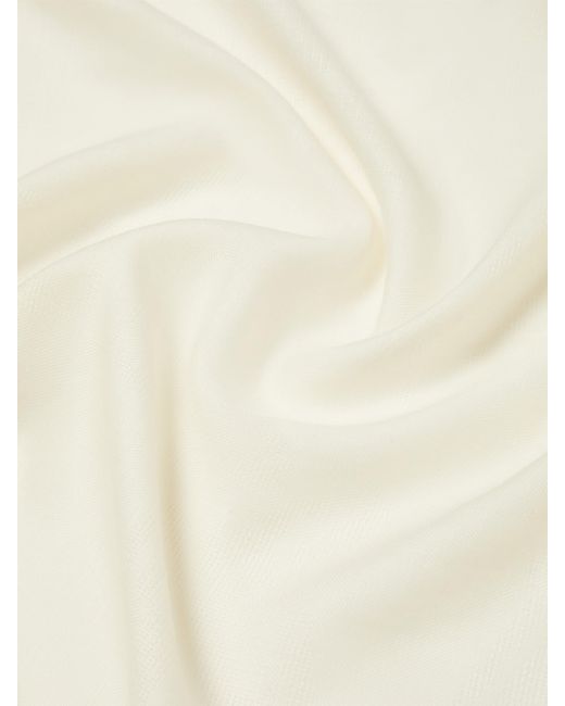 Max Mara White Fumana Scarf