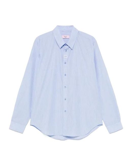 Martine Rose Blue Cotton Shirt for men