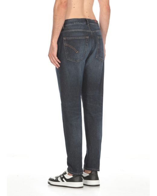 Dondup Blue Dian Carrot Fit Jeans for men