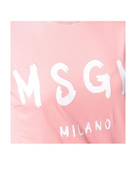 MSGM Pink Open-Necked Shirt