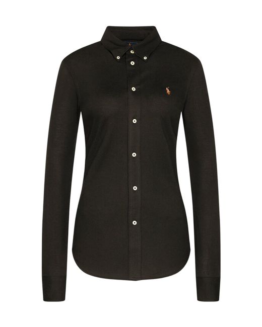 Polo Ralph Lauren Black Logo Embroidered Buttoned Shirt