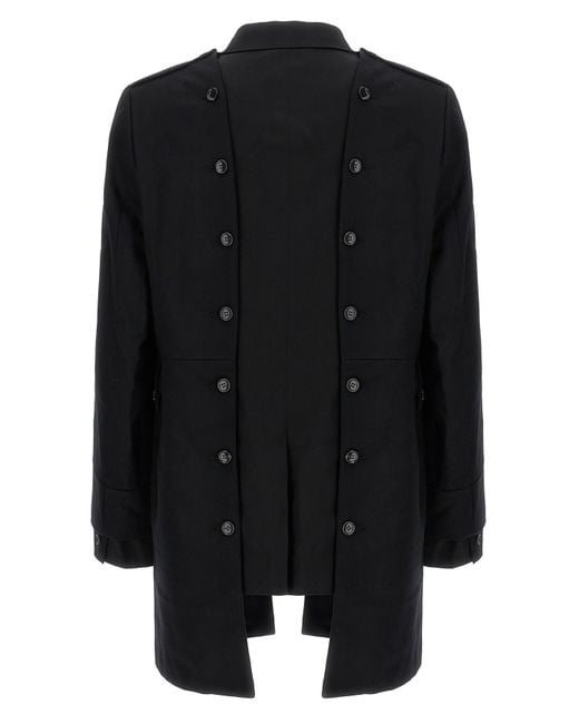 Comme des Garçons Black Comme Des Garçons Homme Plus Double Layer Gabardine Jacket for men