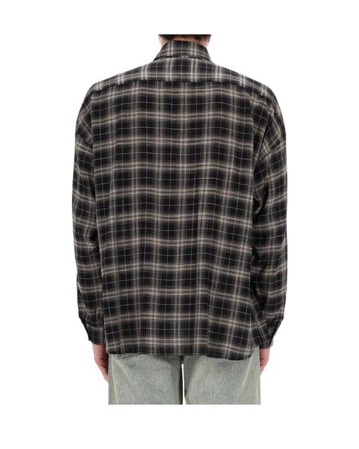 sunflower Gray Checked Button-Up Shirt for men