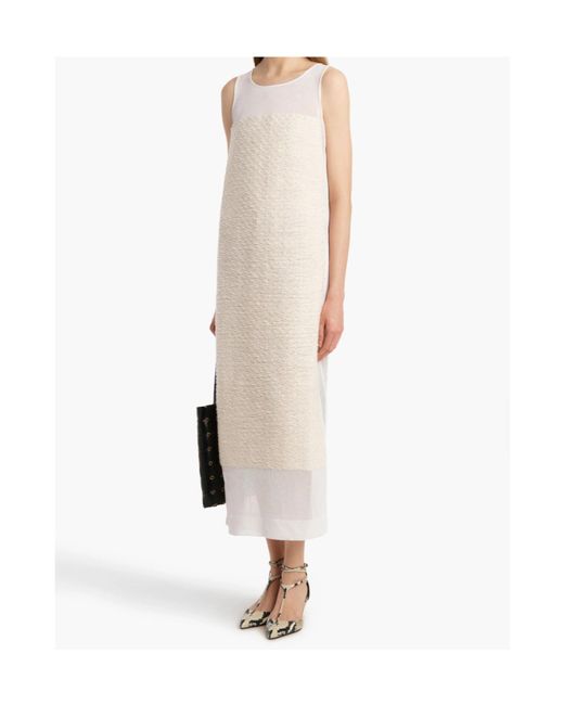 Khaite White Sleeveless Miriele Dress