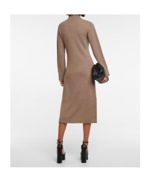 Altuzarra Brown Brimlad Wool And Cashmere Knit Dress