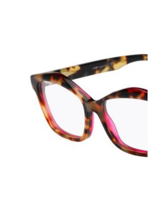 Fendi White Logo Detail Flat Lens