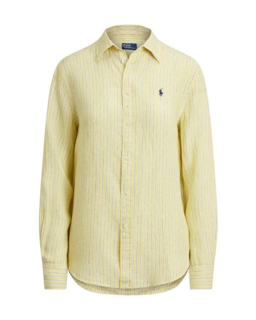 Polo Ralph Lauren Yellow Striped Button-Up Shirt