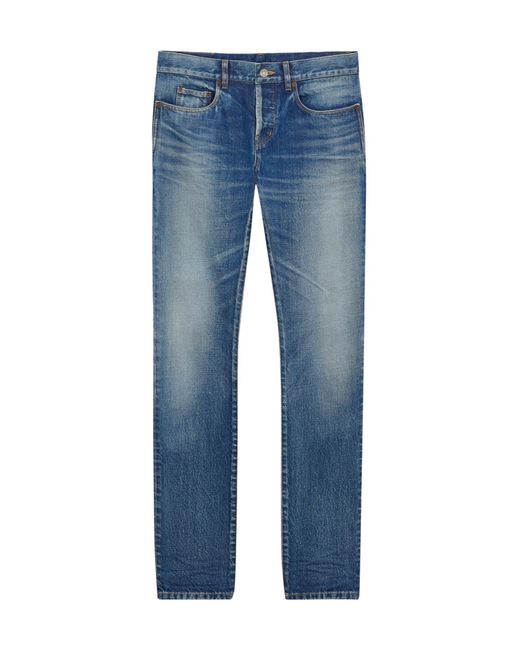 Saint Laurent Blue Slim Jeans for men