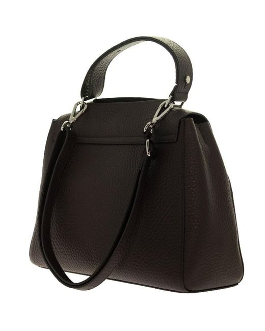 Orciani Black Sveva Soft Medium Shoulder Bag
