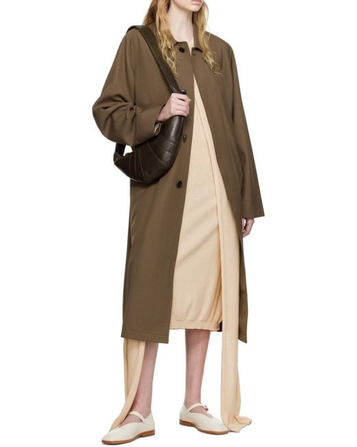 Lemaire Natural Tied-Waist Cotton Dress