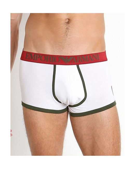 Emporio Armani White Logo Logo Boxers for men
