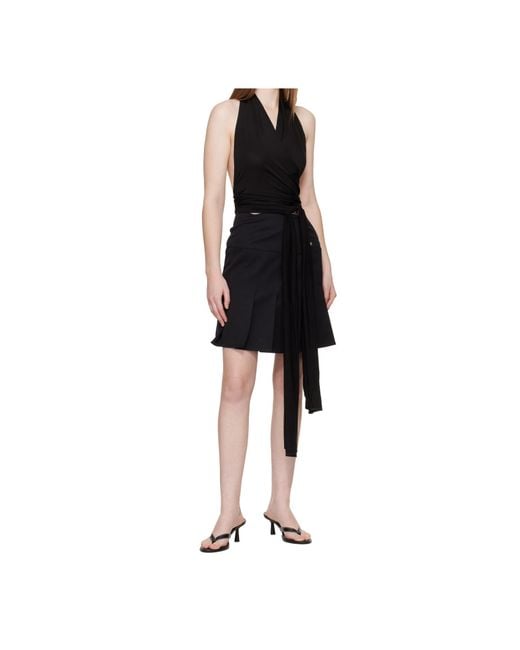 AYA MUSE Black Aelir V-Neck Top