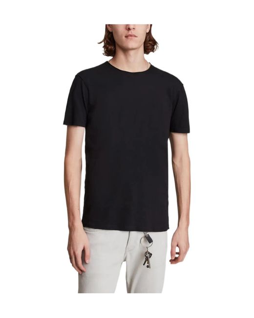 AllSaints Black Crew-Neck T-Shirt for men