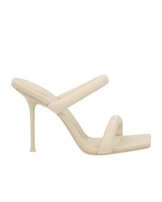 Alexander Wang White Julie Padded Heeled Sandals