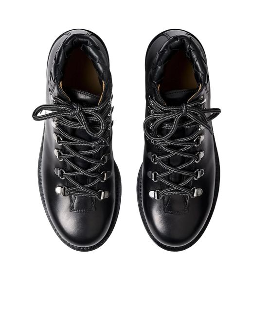 Scarosso Black Catherine Round-Toe Lace-Up Boots