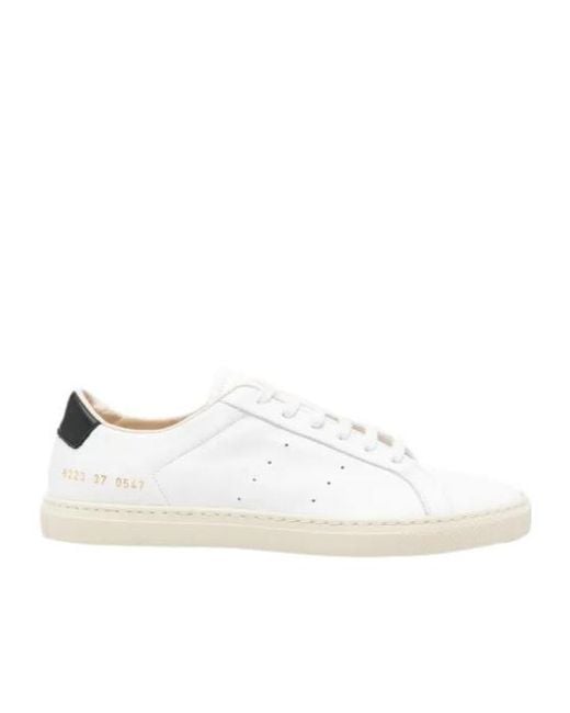Common Projects White Achilles Contrast Sneakers