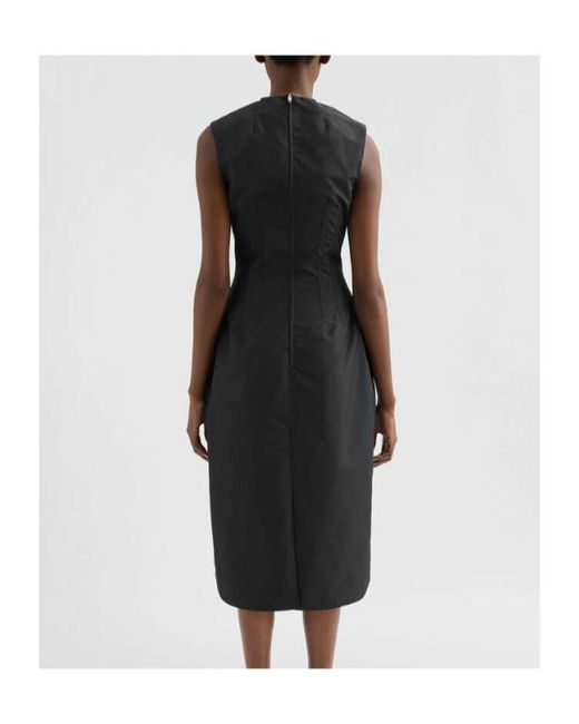 Jil Sander Black Calf Length Sleeveless Dress