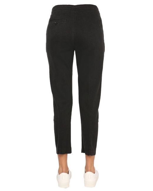 Aspesi Black Frank Straight Leg Cropped Pants